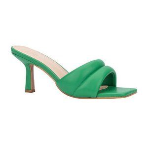 NY & Co Evelina Heeled Puffy Sandal Green